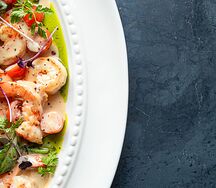 Креветки по-техасски с соусом из черного перца