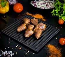 Шашлык из индюшиных сердечек