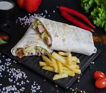 Ереванская шаурма с шашлыком из курицы