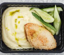 Куриная зраза с картофельным пюре