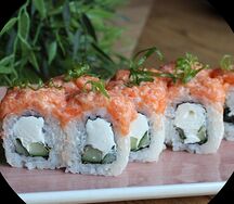 Ролл с тартаром из лосося