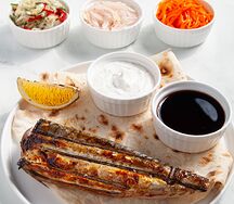 Бокс с шашлыком из скумбрии