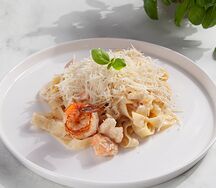 Феттуччине с морепродуктами