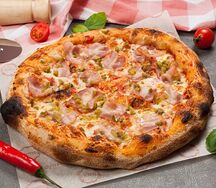 Бекон и халапеньо круглая