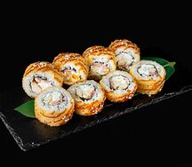 Курица и бекон темпура