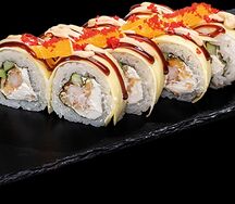 Манго-танго с жареной креветкой