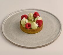 Тарт матча-малина