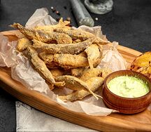 Барабуля фри в кукурузной панировке