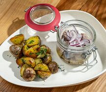 Филе сельди с картофелем и луком
