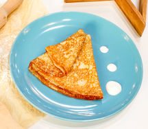 Блин со сметаной