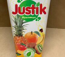 Сок Justik Мультифрукт с трубочкой