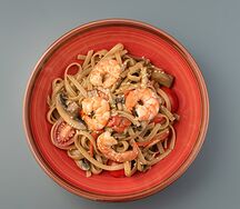 Wok с креветками