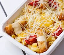 Половинка Mac & Cheese Куриный Шницель