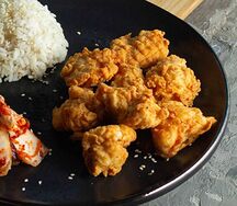 Стрипсы и рис