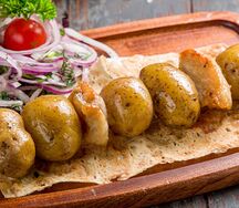 Молодой картофель с курдюком