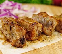 Шашлык из свиных ребрышек
