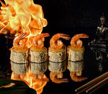 Креветка с манго