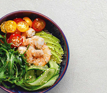 Боул с креветками