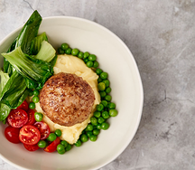 Котлета из индейки с картофельным пюре