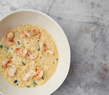 Орзо с креветками