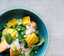 Филе лосося с пикантным пюре