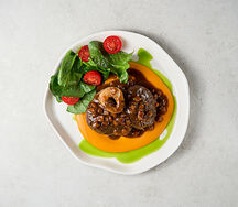 Оссобуко с тыквенным кремом