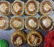 Горячий ролл с крабом