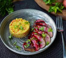 Утиная грудка с кускусом