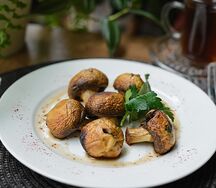 Шампиньоны на мангале