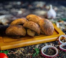 Шампиньоны на мангале