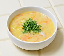 Суп сырный с курицей