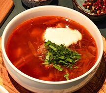 Борщ со свининой