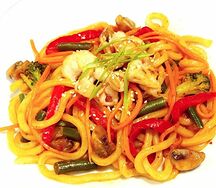 Удон с креветками