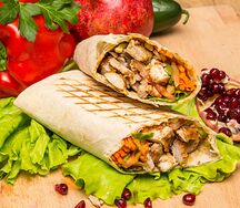 Шаурма с двойным мясом свинины