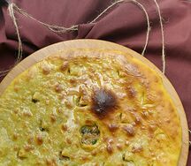 Постный пирог с капустой и грецким орехом