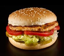 Бургер с лососем