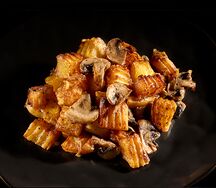 Картофель, запечённый с грибами