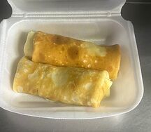 Блинчик с сыром и ветчиной 