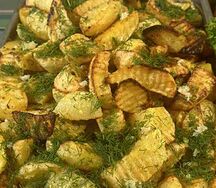 Картошка с чесноком и зеленью