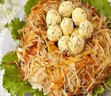 Салат Куриное гнездо
