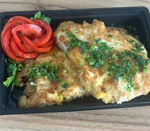 Рулетики из лавашей, запеченные с куриным мясом 