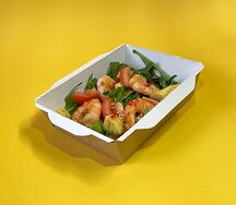 Салат с креветкой и авокадо