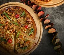 Пицца Грибная с курицей