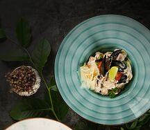 Феттуччине с морепродуктами