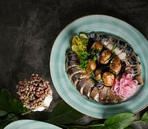 Атлантическое ассорти с мини-картофелем