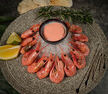 Магаданские креветки с японским соусом