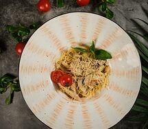 Феттуччине с курицей и грибами