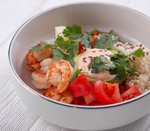 Авокадо с креветками из хоспера