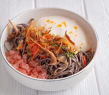 Паста с тунцом и муссом вителло тоннато