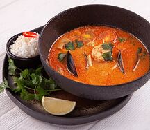 Том ям на кокосовом молоке